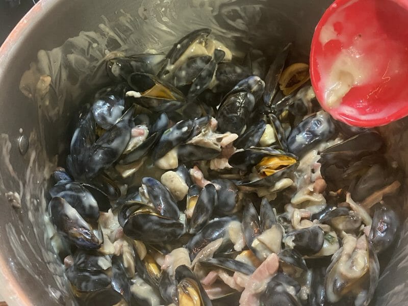 Cliquez pour zoomer ! Moules à la forestière Thermomix par Les minou’s