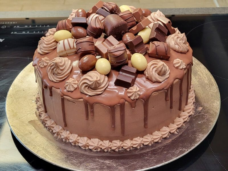 Cliquez pour zoomer ! Layer cake Kinder Bueno Thermomix par petitegourmande