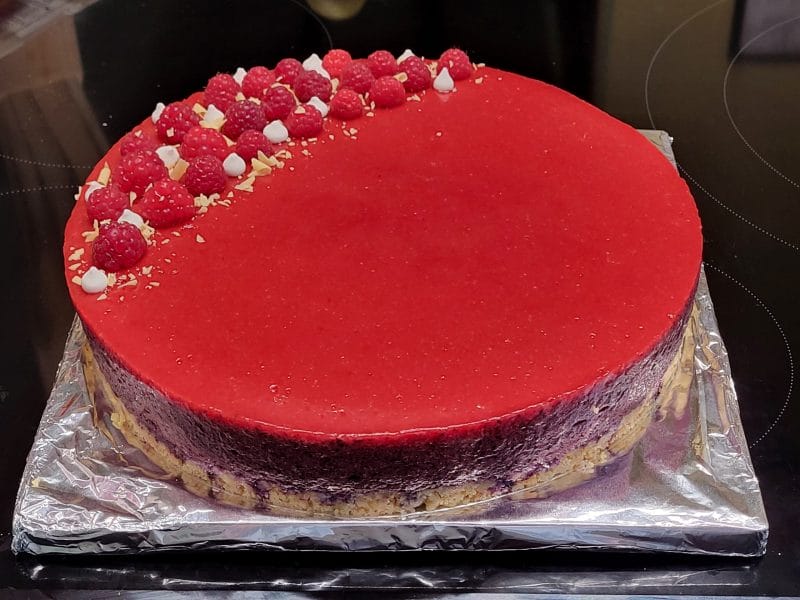 Cliquez pour zoomer ! Bavarois aux framboises Thermomix par petitegourmande