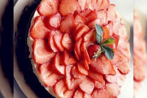Cliquez pour zoomer ! Tarte aux fraises sans cuisson Thermomix par popo