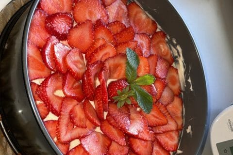 Cliquez pour zoomer ! Tarte aux fraises sans cuisson Thermomix par popo