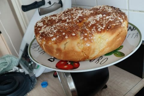 Cliquez pour zoomer ! Brioche tressée à la mie filante Thermomix par virgie23