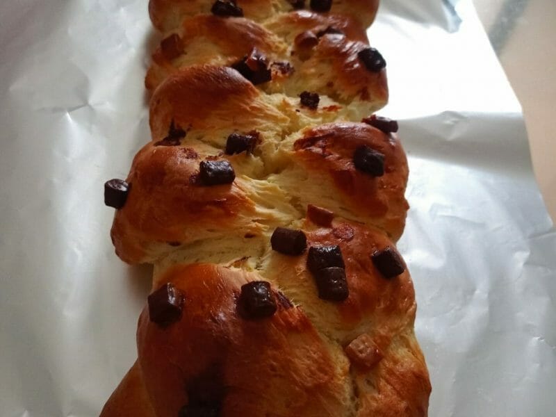 Cliquez pour zoomer ! Brioche tressée à la mie filante Thermomix par nelly59