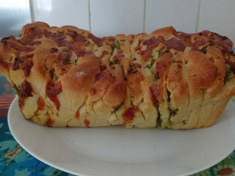 Cliquez pour zoomer ! Pain à l’ail, persil et mozzarella Thermomix par nelly59