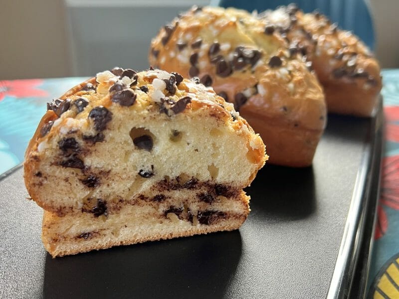 Cliquez pour zoomer ! Plum cake aux pépites de chocolat Thermomix par sofyko67