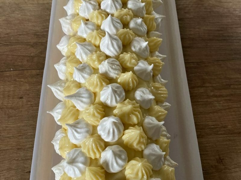 Cliquez pour zoomer ! Bûche au citron meringuée Thermomix par sofyko67