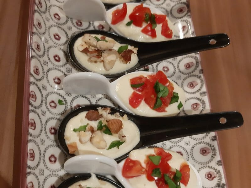 Cliquez pour zoomer ! Mousse d’asperges au saumon fumé Thermomix par delphine D.