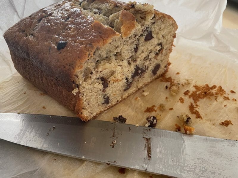 Cliquez pour zoomer ! Cake banane et pépites de chocolat Thermomix par mathilde_vrdn