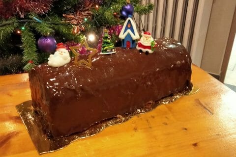 Cliquez pour zoomer ! Bûche mousse au chocolat Thermomix par ophelie90