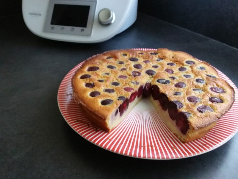 Cliquez pour zoomer ! Clafoutis aux cerises Thermomix par vyolette
