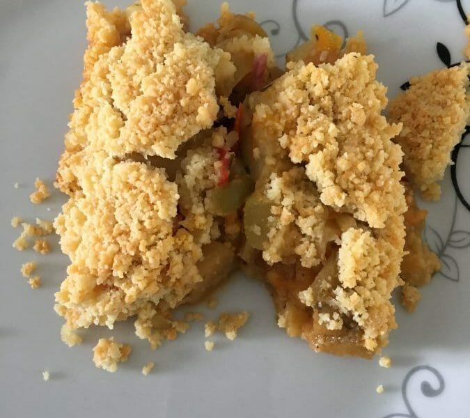 Cliquez pour zoomer ! Crumble aux légumes provençaux Thermomix par Vania