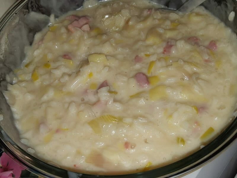 Cliquez pour zoomer ! Risotto poireaux et lardons Thermomix par fannyjoubert