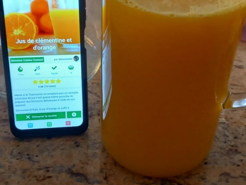 Jus de clémentine et d'orange au Thermomix - Cookomix