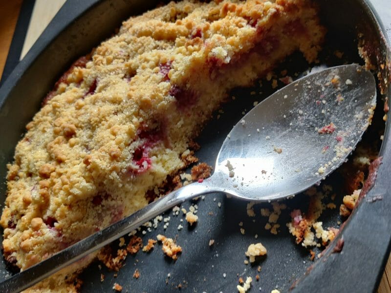 Cliquez pour zoomer ! Crumb cake framboises Thermomix par jona_93