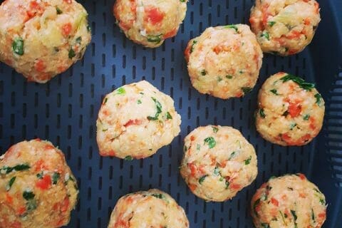 Cliquez pour zoomer ! Boulettes de poulet au chorizo Thermomix par Djaff