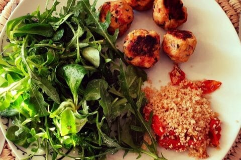 Cliquez pour zoomer ! Boulettes de poulet au chorizo Thermomix par Djaff