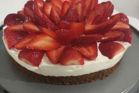 Cliquez pour zoomer ! Tarte aux fraises sans cuisson Thermomix par bibiche08200