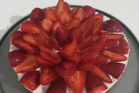 Cliquez pour zoomer ! Tarte aux fraises sans cuisson Thermomix par bibiche08200