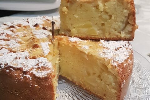 Cliquez pour zoomer ! Gâteau aux pommes et mascarpone Thermomix par Sam.momiix
