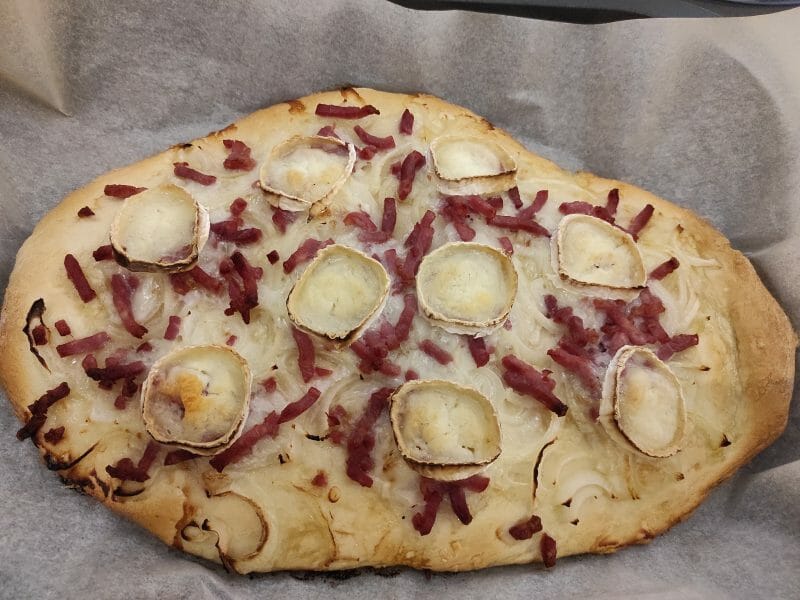 Cliquez pour zoomer ! Fougasse chèvre et lardons Thermomix par elodievirgile