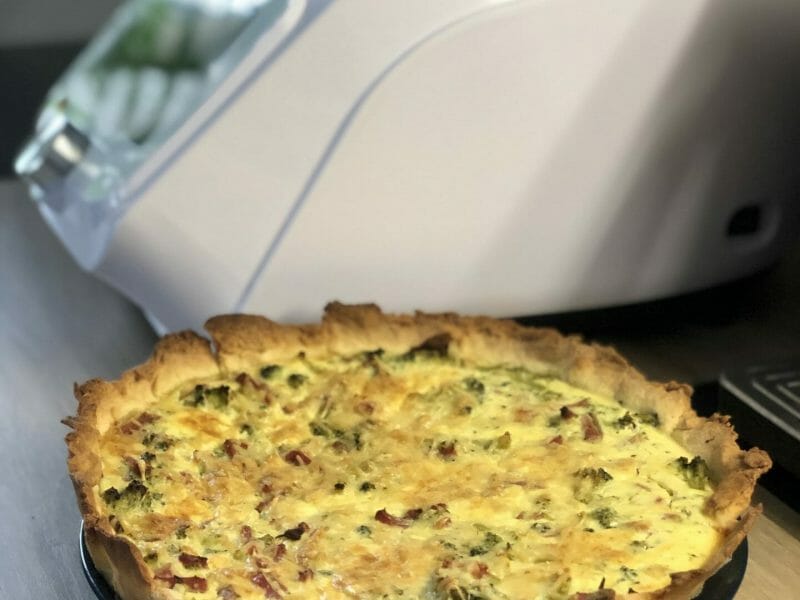 Cliquez pour zoomer ! Quiche au brocoli et jambon Thermomix par Maviedemamanmaispasque