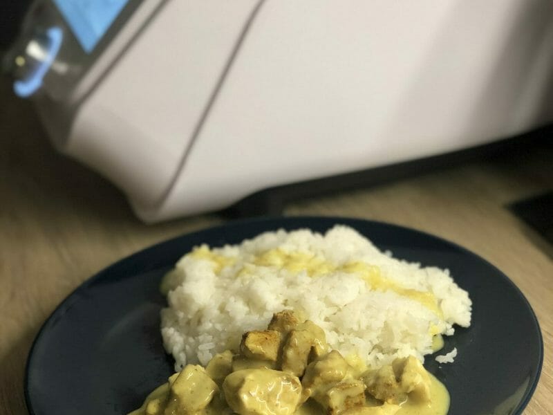 Cliquez pour zoomer ! Blancs de poulet sauce moutarde et curry Thermomix par Maviedemamanmaispasque