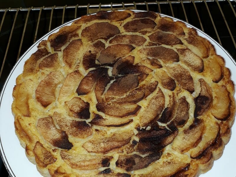 Cliquez pour zoomer ! Tarte aux pommes sans pâte Thermomix par Cathy