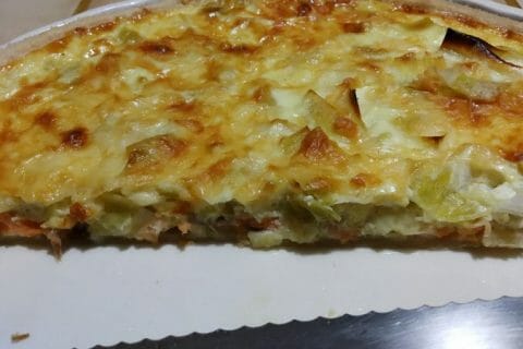 Cliquez pour zoomer ! Quiche Poireaux et Saumon Thermomix par Loulaoups