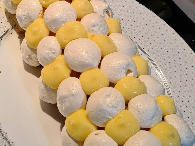 Cliquez pour zoomer ! Bûche au citron meringuée Thermomix par eugenie_19