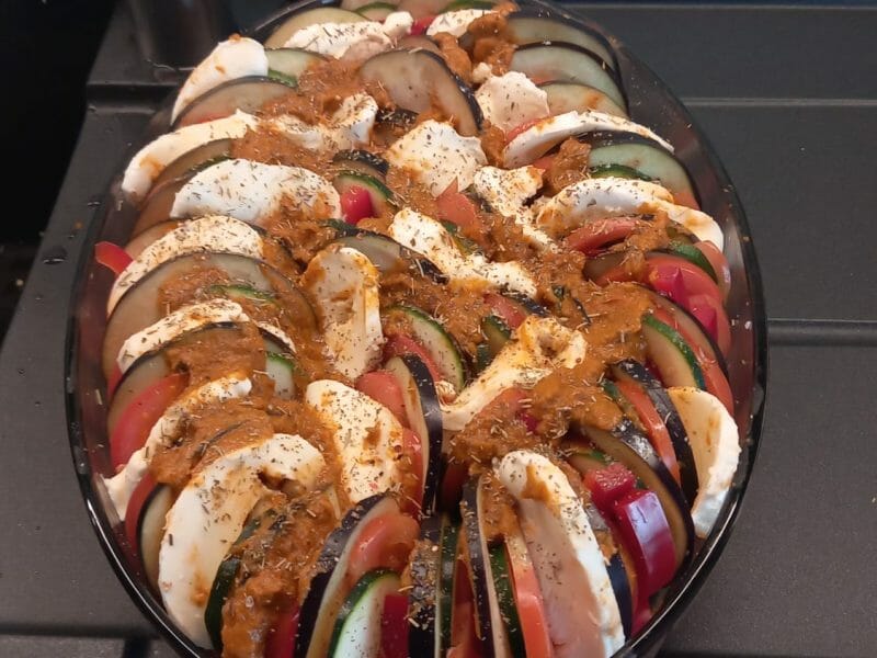 Cliquez pour zoomer ! Tian de légumes et mozzarella Thermomix par Lauriane42