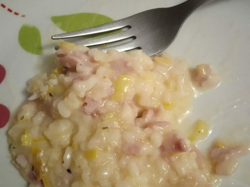Cliquez pour zoomer ! Risotto poireaux et lardons Thermomix par natha3105