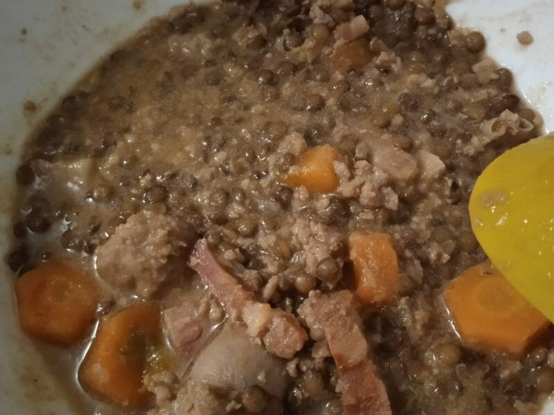 Cliquez pour zoomer ! Lentilles et ses saucisses Thermomix par natha3105