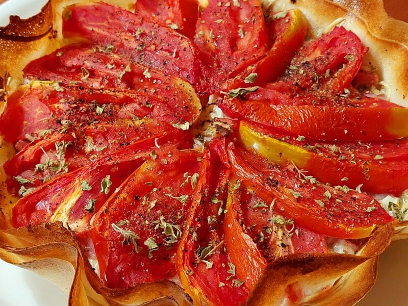 Cliquez pour zoomer ! Tarte tomates et jambon Thermomix par mamilu56