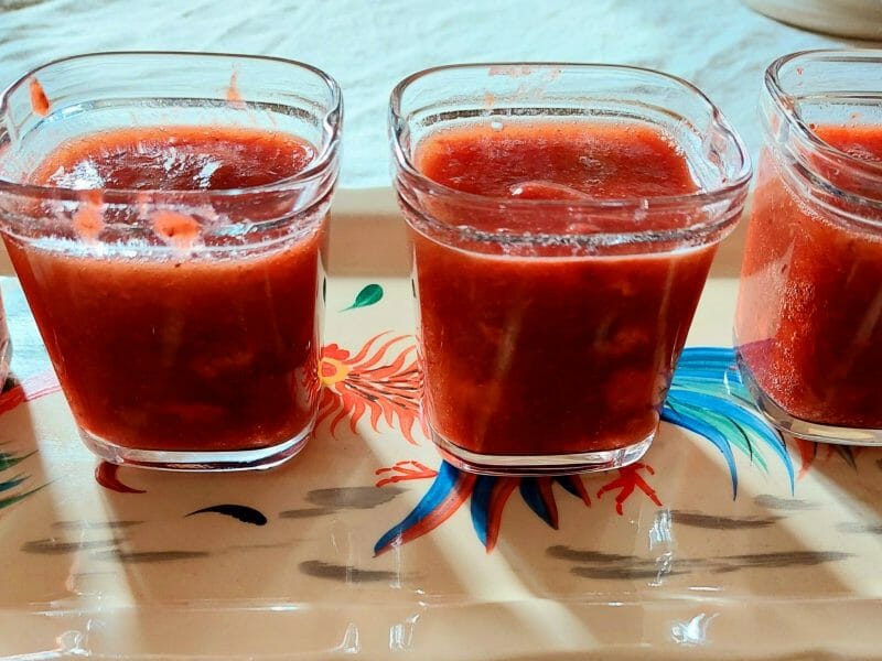 Cliquez pour zoomer ! Compote fraise rhubarbe Thermomix par mamilu56