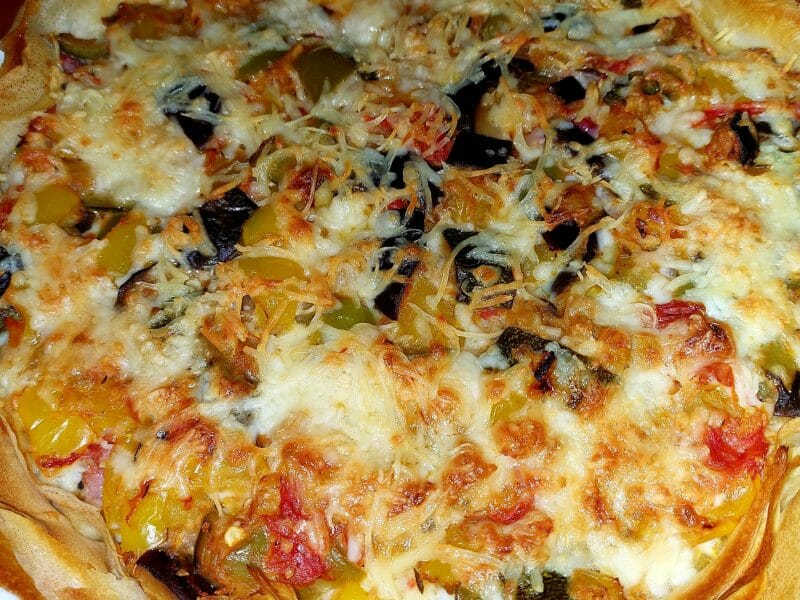 Cliquez pour zoomer ! Tarte salée aux légumes d’été Thermomix par mamilu56