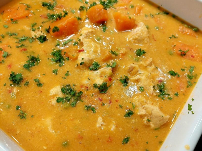 Cliquez pour zoomer ! Curry de poulet aux patates douces Thermomix par mamilu56