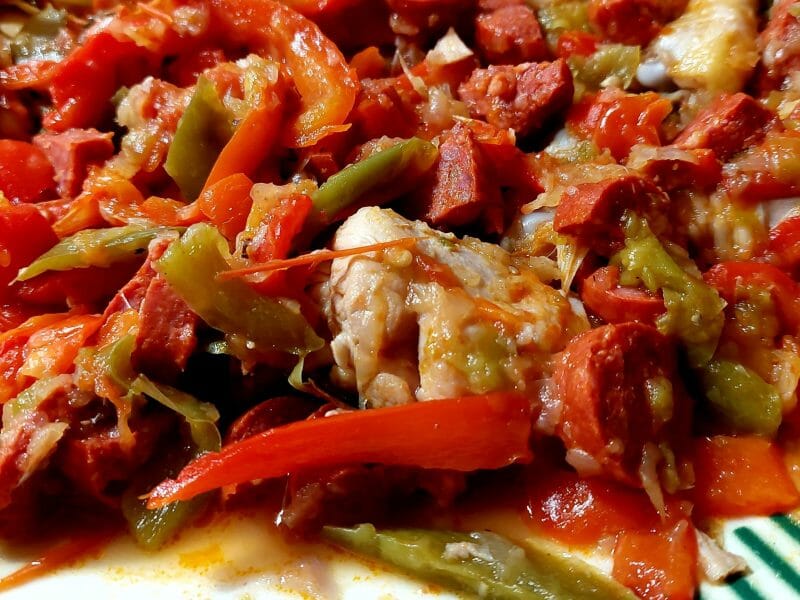 Cliquez pour zoomer ! Poulet au chilindrón Thermomix par mamilu56