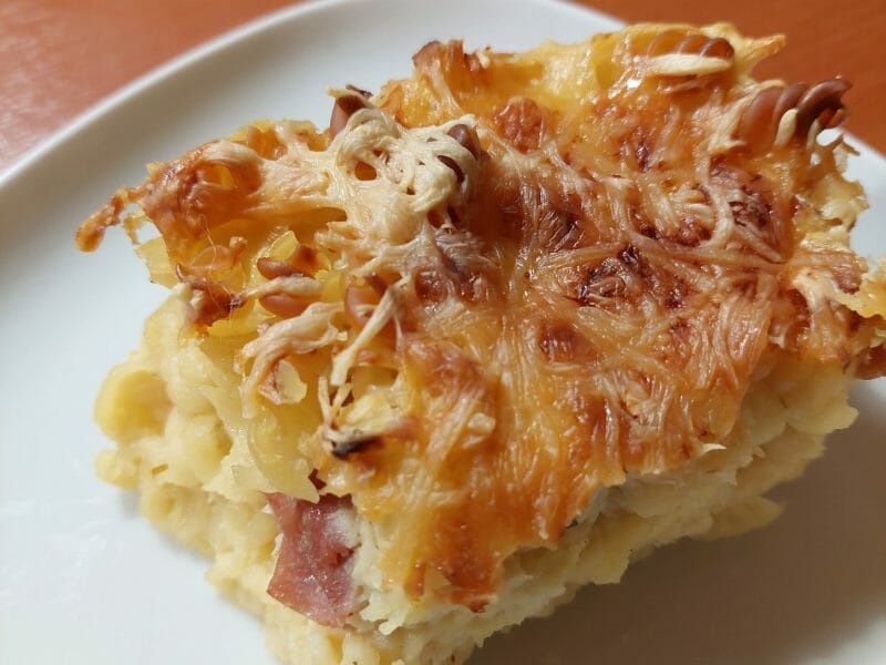 Cliquez pour zoomer ! Gratin de fusilli au jambon Thermomix par mamilu56