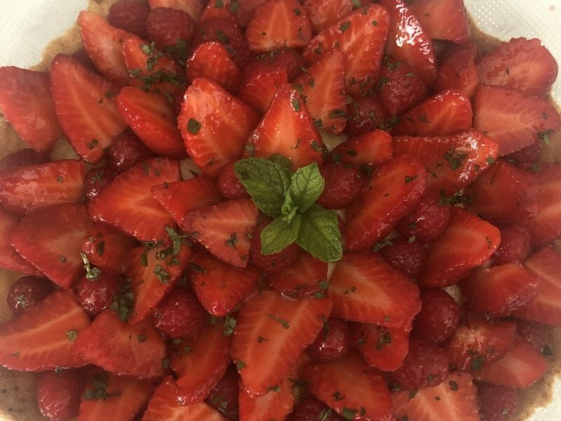 Cliquez pour zoomer ! Tarte aux fraises Thermomix par sophie_509