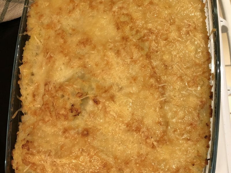 Cliquez pour zoomer ! Gratin de perles, saumon et courgettes Thermomix par Alice