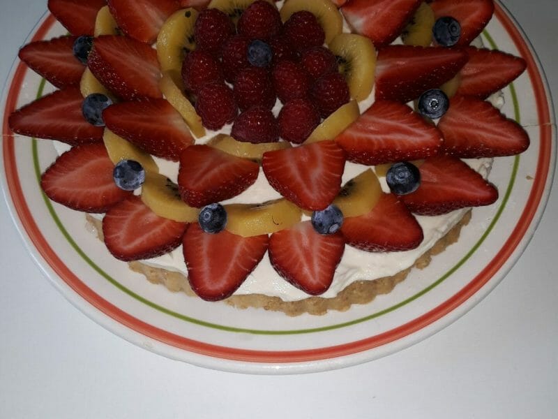 Cliquez pour zoomer ! Tarte aux fraises sans cuisson Thermomix par flor43