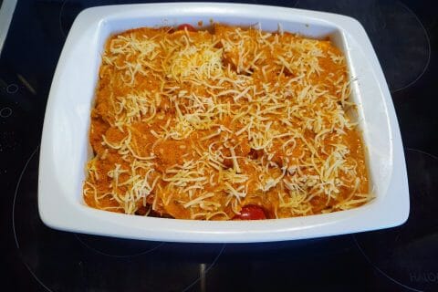 Cliquez pour zoomer ! Gratin de tortellini tomate mozzarella Thermomix par carmen_22