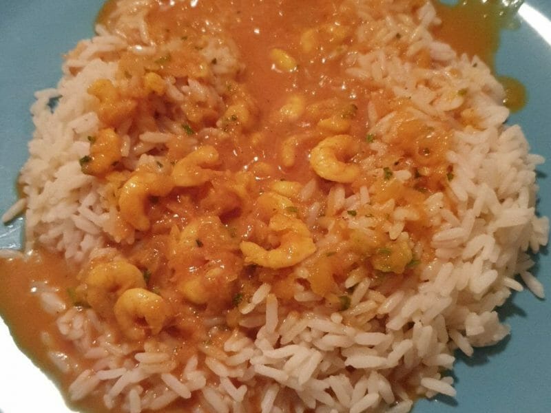 Cliquez pour zoomer ! Curry de crevettes au lait de coco Thermomix par chene76