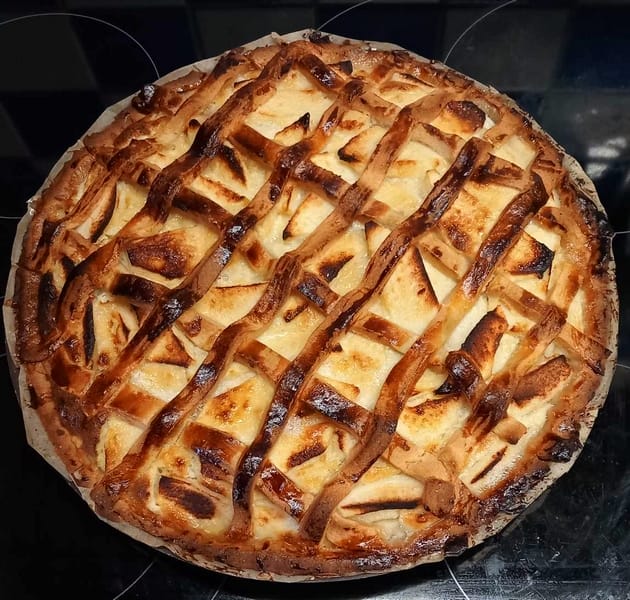 Cliquez pour zoomer ! Tarte normande aux pommes Thermomix par fabiennedes