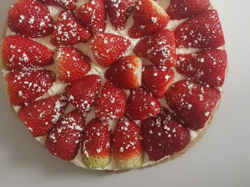 Cliquez pour zoomer ! Tarte aux fraises sans cuisson Thermomix par tessy77
