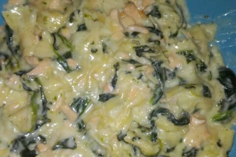 Cliquez pour zoomer ! One pot pasta – épinards et saumon fumé au Thermomix