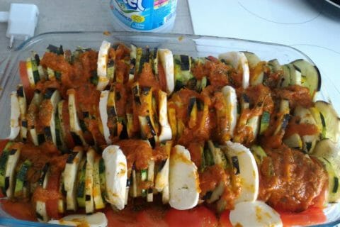 Cliquez pour zoomer ! Tian de légumes et mozarella au Thermomix
