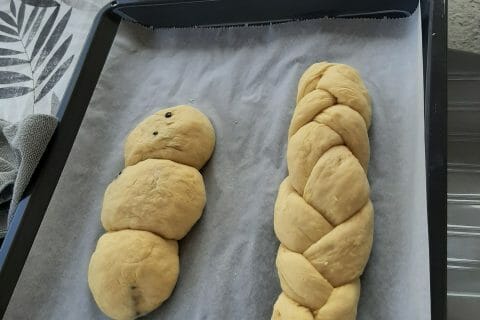 Cliquez pour zoomer ! Brioche tressée à la mie filante au Thermomix