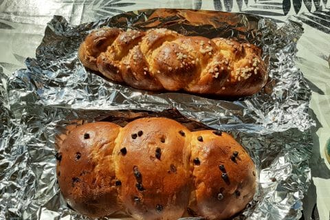 Cliquez pour zoomer ! Brioche tressée à la mie filante au Thermomix