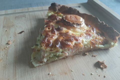 Cliquez pour zoomer ! Tarte courgette, jambon & chèvre au Thermomix